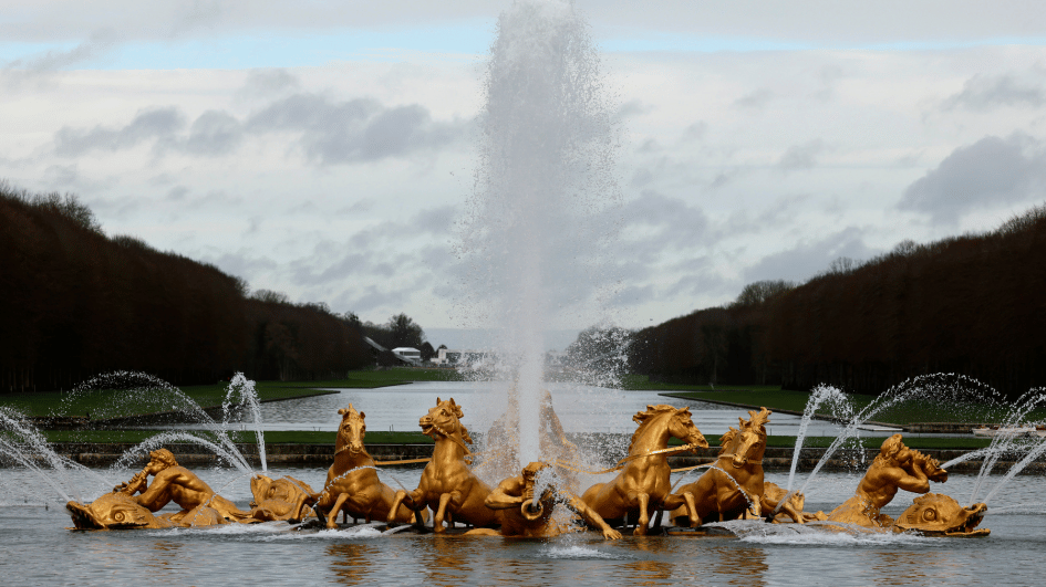 De gerestaureerde Zonnegod van Versailles voegt verguldsel toe aan de Olympische paardensport