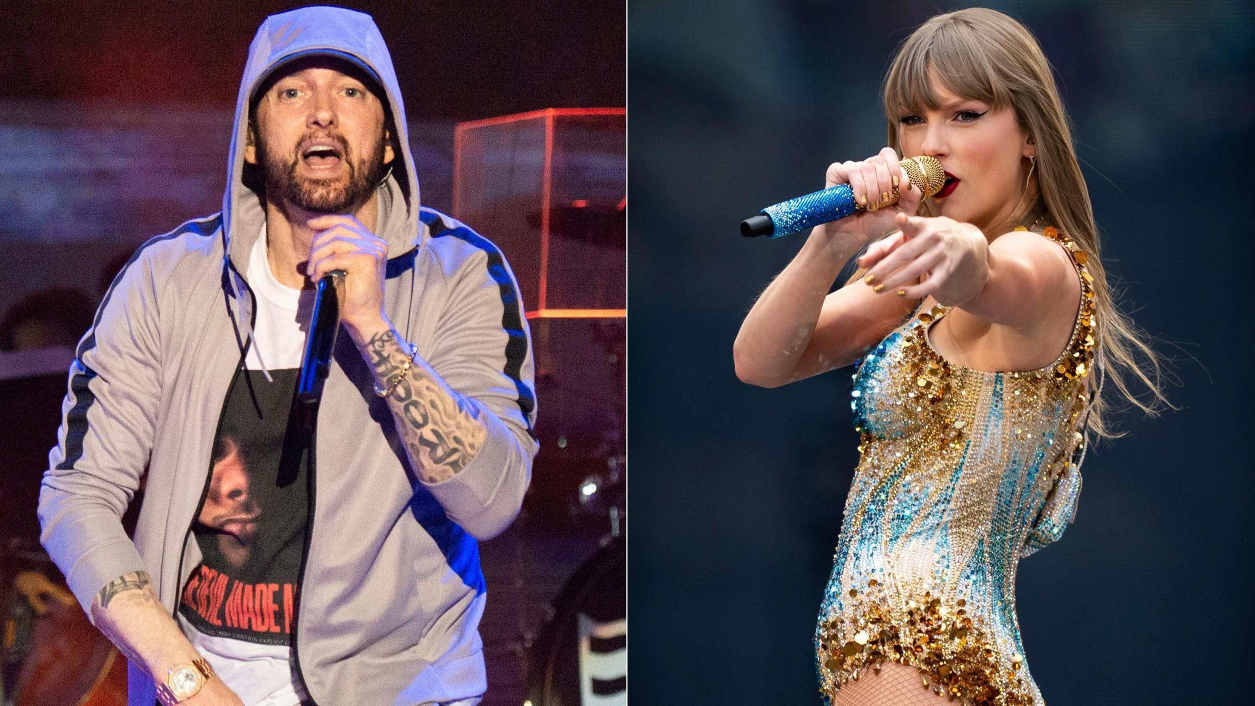 Eminem maakt een einde aan de historische heerschappij van Taylor Swift